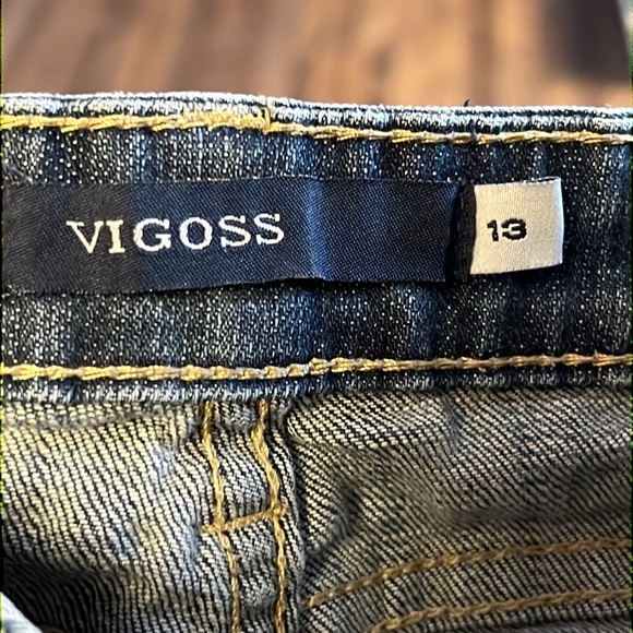 VIGOSS Women’s Skinny Jeans 13‎ Blue Denim Pants Stretch mid rise streetwear Y2K - Picture 8 of 11